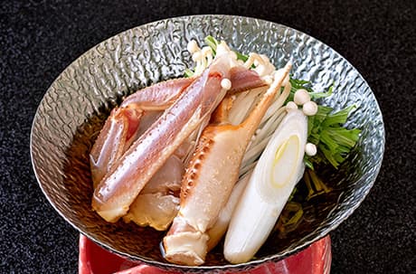 画像：蟹すき小鍋仕立て